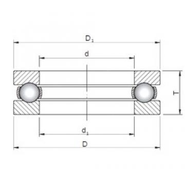 ISO 51332 thrust ball bearings