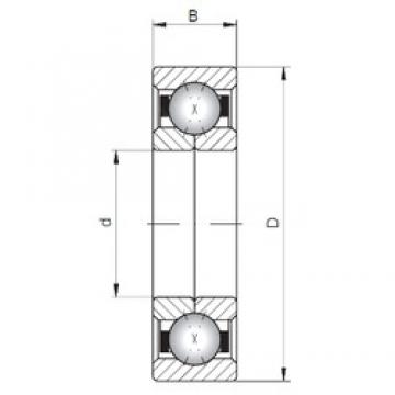 ISO QJ1076 angular contact ball bearings