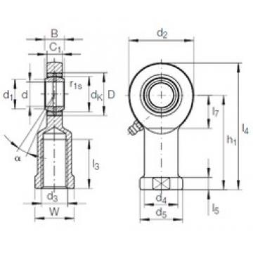 6 mm x 14 mm x 6 mm  INA GIR 6 DO plain bearings