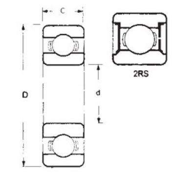 12 mm x 28 mm x 12 mm  FBJ 63001-2RS deep groove ball bearings