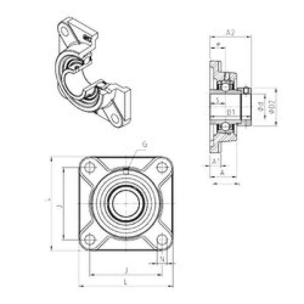 SNR EXF218 bearing units #2 image