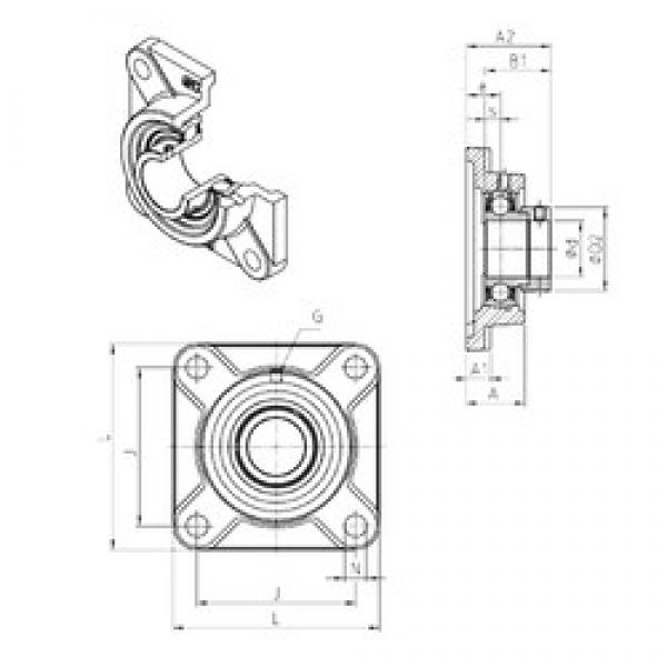 SNR ESF209 bearing units #2 image