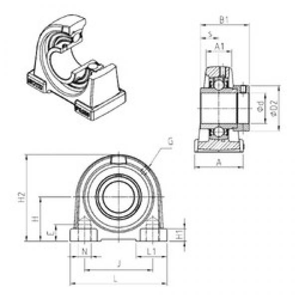 SNR EXPA208 bearing units #2 image