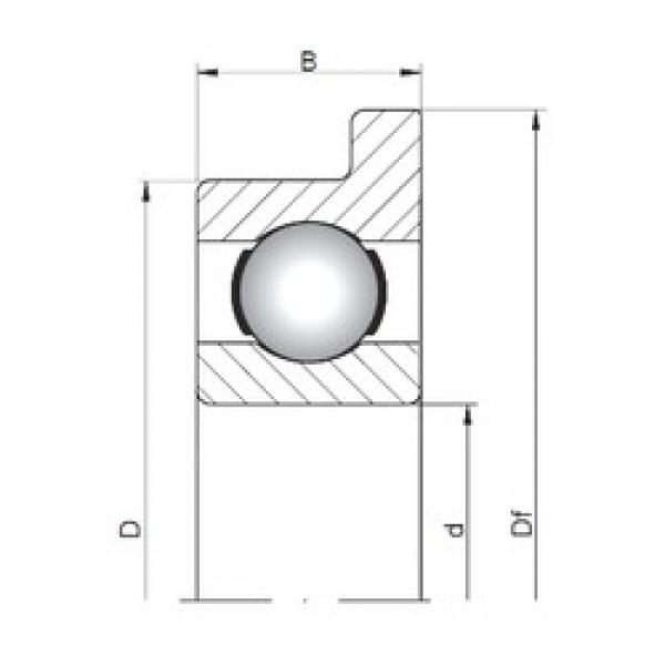 2 mm x 6 mm x 2,3 mm  ISO FL619/2 deep groove ball bearings #2 image