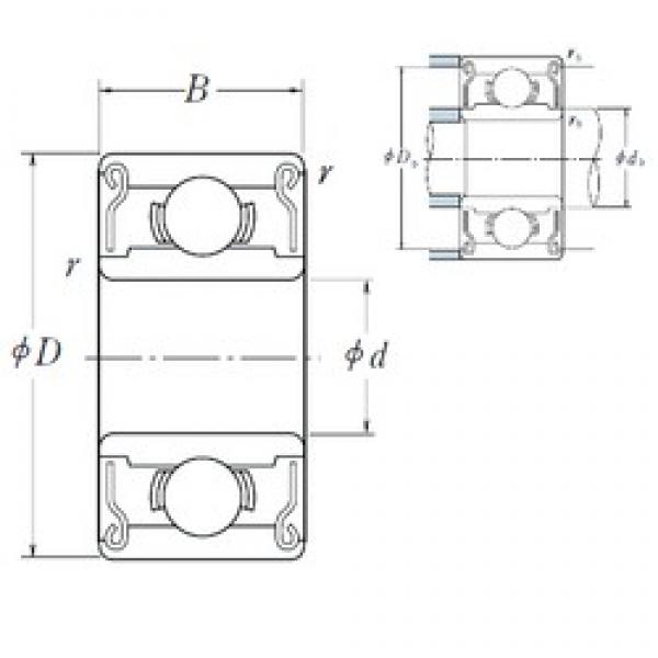 1,397 mm x 4,762 mm x 2,779 mm  ISO R1ZZ deep groove ball bearings #2 image