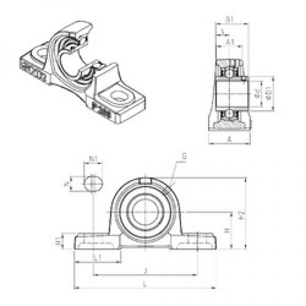 SNR UCP214 bearing units #2 image