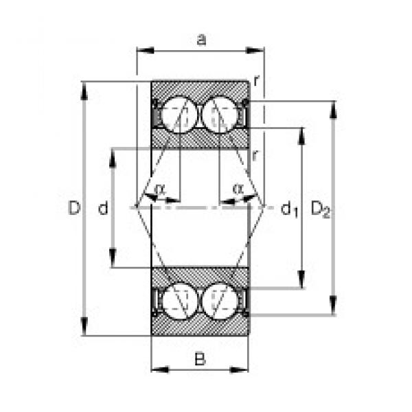 17 mm x 35 mm x 14 mm  FAG 3003-B-2Z-TVH angular contact ball bearings #2 image