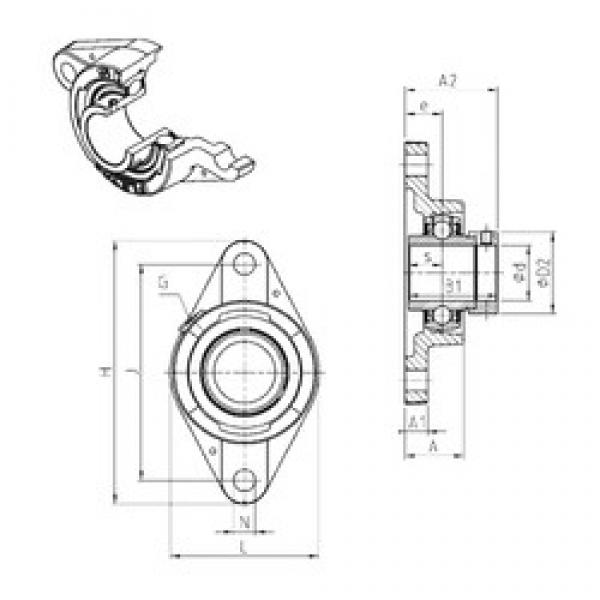 SNR EXFLE202 bearing units #2 image