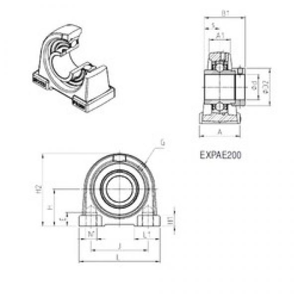 SNR EXPAE203 bearing units #2 image