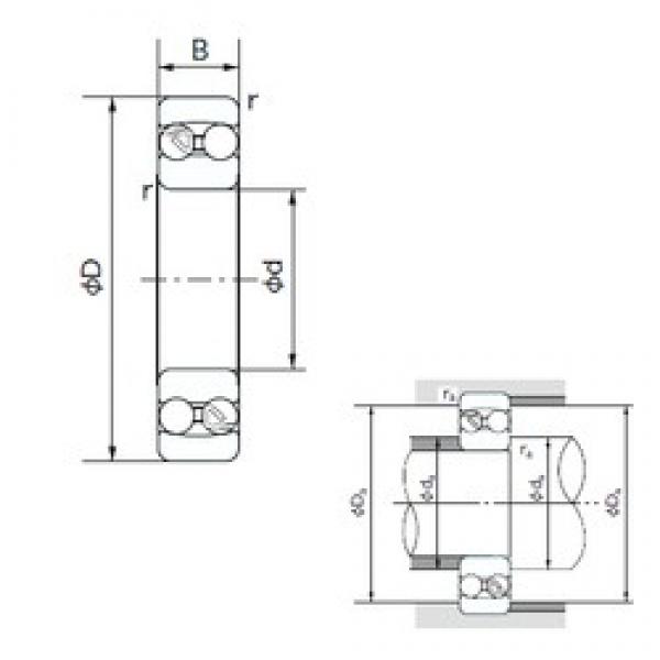 85 mm x 150 mm x 28 mm  NACHI 1217 self aligning ball bearings #2 image