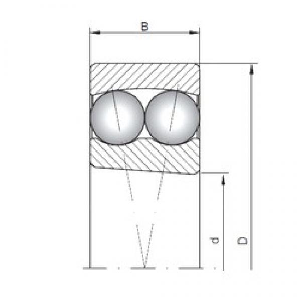 50 mm x 90 mm x 23 mm  ISO 2210K self aligning ball bearings #2 image