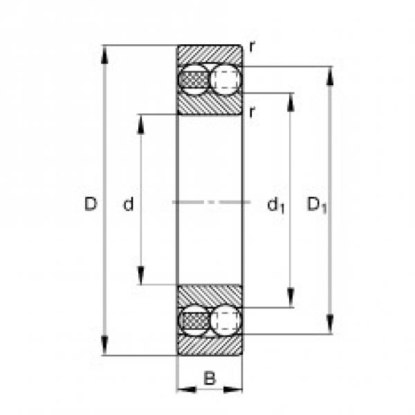 12 mm x 32 mm x 10 mm  FAG 1201-TVH self aligning ball bearings #2 image