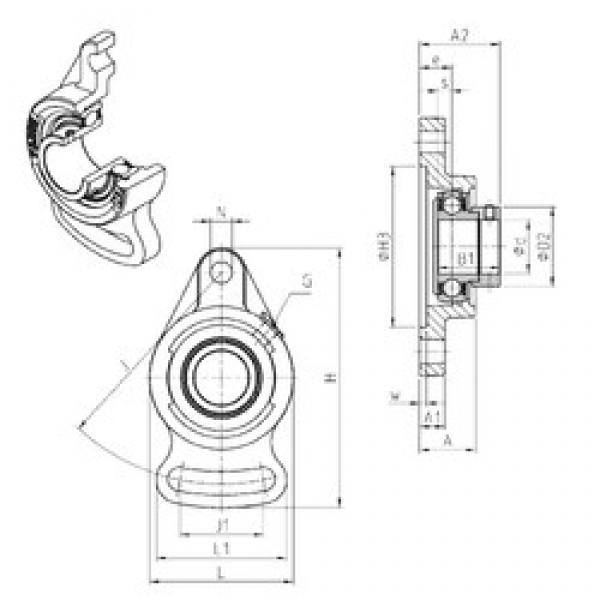 SNR ESFAE205 bearing units #2 image