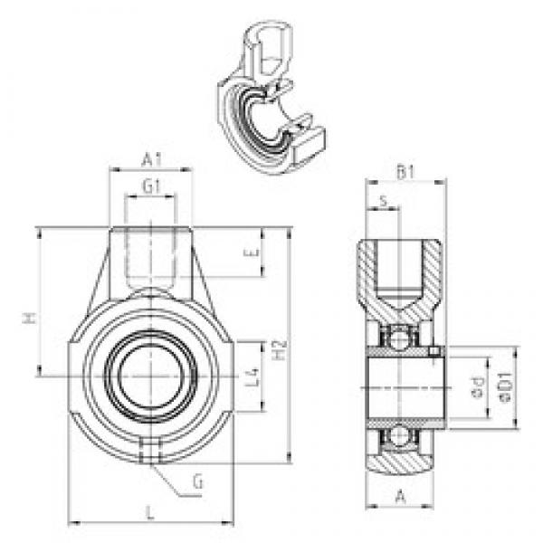 SNR UCEHE201 bearing units #2 image