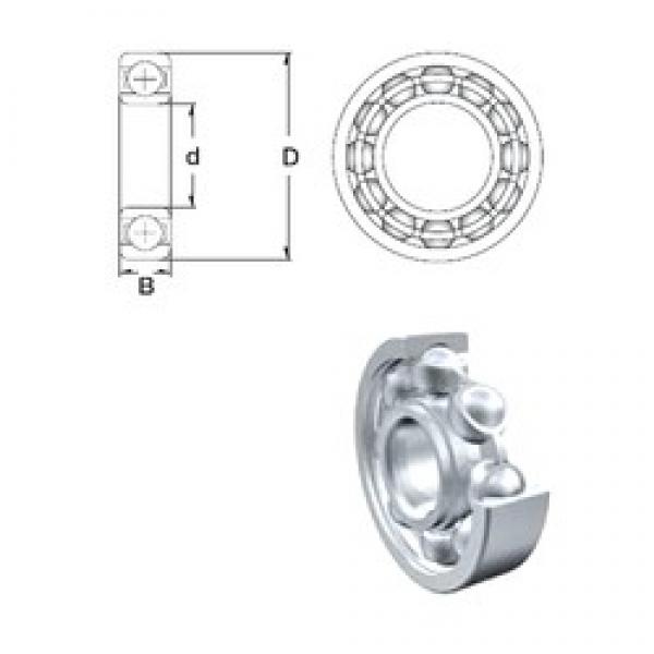 6 mm x 10 mm x 3 mm  ZEN MR106-2RS deep groove ball bearings #2 image
