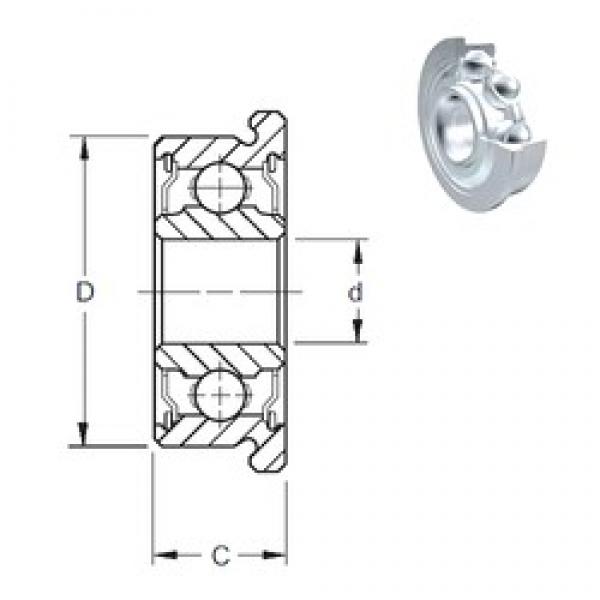 2 mm x 5 mm x 2,3 mm  ZEN F682-2Z deep groove ball bearings #2 image