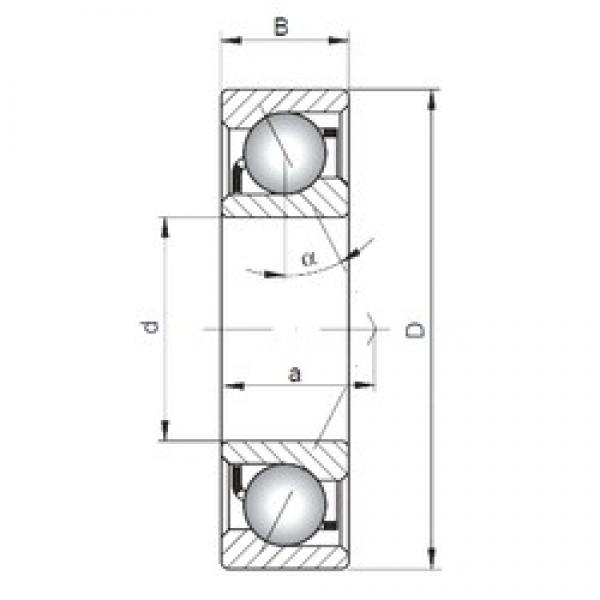 60 mm x 110 mm x 22 mm  ISO 7212 A angular contact ball bearings #2 image