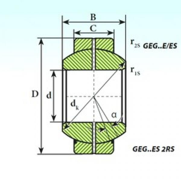 60 mm x 105 mm x 63 mm  ISB GEG 60 ES 2RS plain bearings #2 image